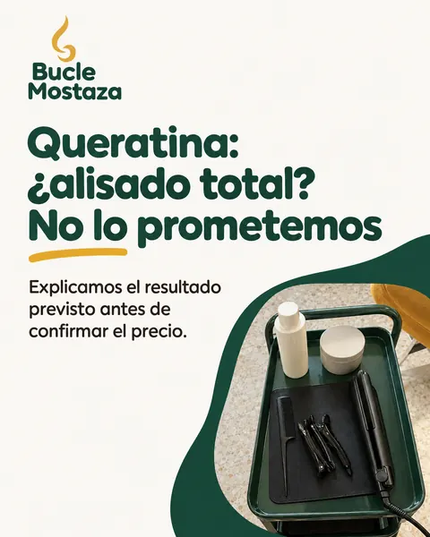 Bucle Mostaza, peluquería: Queratina: ¿alisado total? No lo prometemos