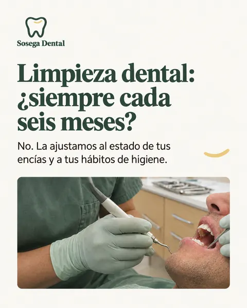 Sosega Dental, clínica dental: Limpieza dental: ¿siempre cada seis meses?